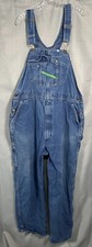 Key Bib Overalls Mens 46x28 Blue Denim Farmer Rancher Trucker Hipster Workwear