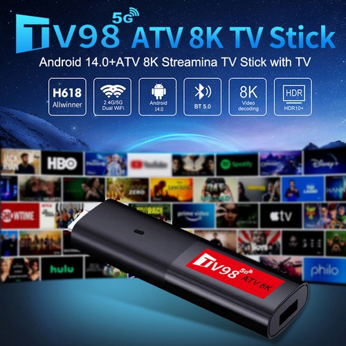 Android 14.0 Smart TV Box 8K HDMI Quad Core HD 2.4G 5G WIFI Media Stream Player - Zdjęcie 6 z 24