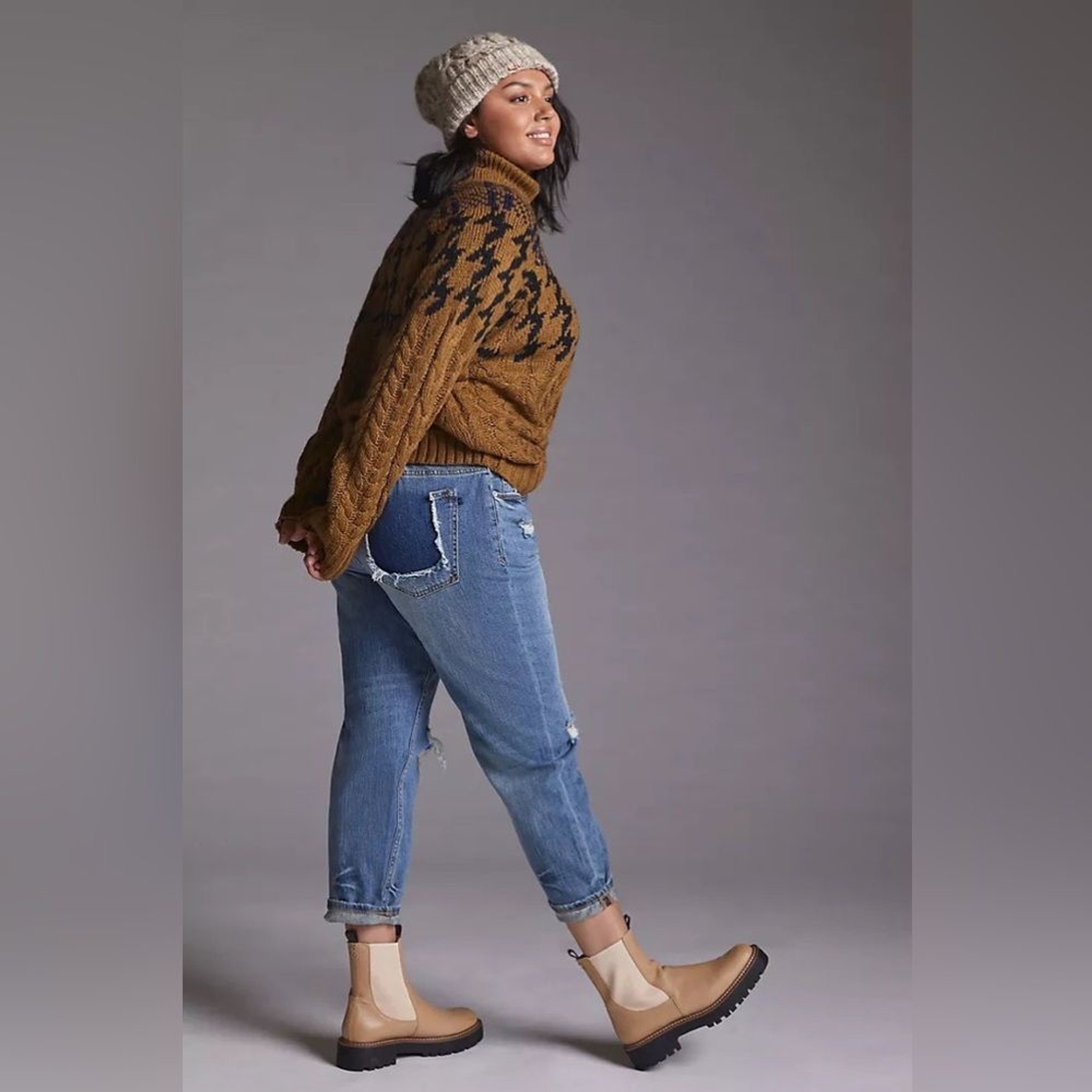 Anthropologie Pilcro The Heritage Boyfriend Jeans Distressed Relaxed Fit,Size 29