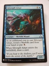 Magic The Gathering Mystery Booster Rivals of Ixalan Silvergill Adept Exc Cond