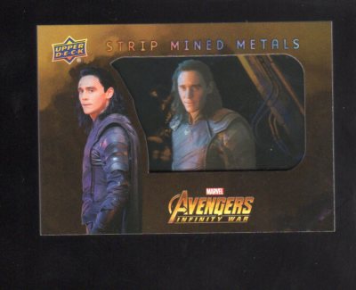 Marvel Upper Deck The Avengers Infinity War Strip Mined