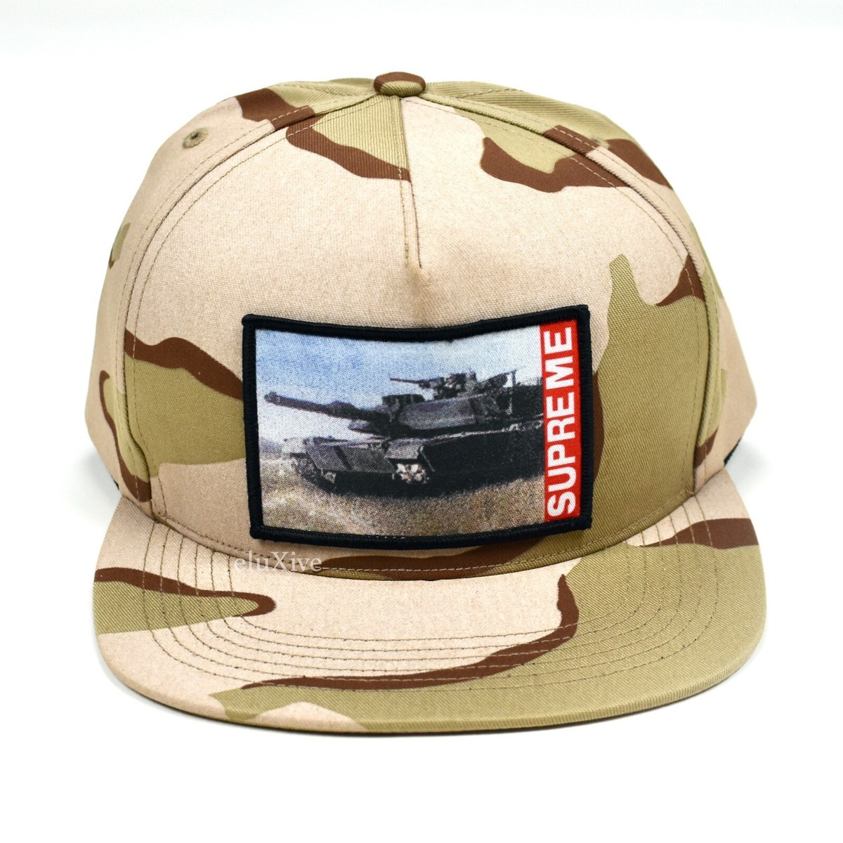 応援グッズ Supreme Authorized Dealer 5-Panel Camo NWT Supreme Camo Tank Patch Logo 5-Panel Hat Cap Camouflage