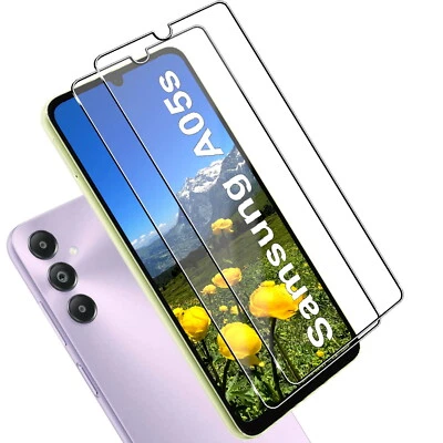 EGEDI Für Samsung Galaxy A05s Echt Glas Display Schutz Panzerfolie 9H Schutzglas - 2x