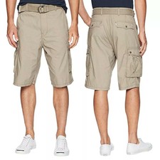 Levi's Men's Shorts Premium Cotton With Belt Relaxed Fit Cargo Shorts