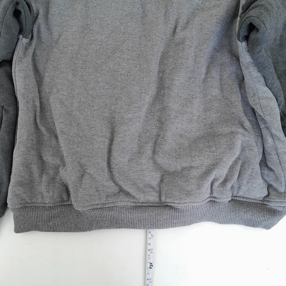 US LAUNDRY Sudadera con Capucha Grande Gris Para Hombre Sudadera con Capucha Logo Acolchada Foto 3 de 4