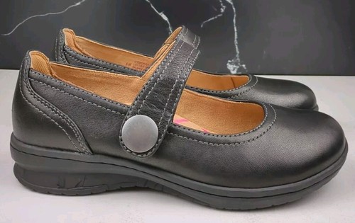 Comfortiva Fabry Mary Jane Black Leather Shoes Size 6W New In Box - Picture 8 of 14