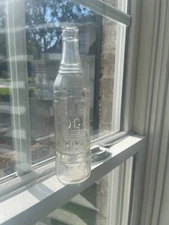 GASDEN ALA. ALABAMA ART DECO EMBOSSED MGG'S DGS LINE REGISTERED SODA BOTTLE