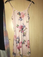 Pretty Little Thing PLT Pink Nude Floral Flower Bodycon Summer Dress