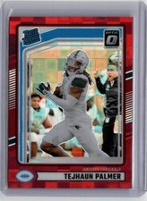 2024 Donruss #384 Tejhaun Palmer Optic Rated Rookies Preview Red Pandora