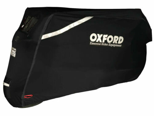 Oxford Explorer - Stivali da moto in pelle, impermeabili, misura 47, colore: Nero