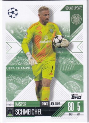 Topps Match Attax CL Extra 24/25 No. 50 Kasper Schmeichel Squad Update