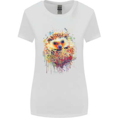 Watercolour Hedgehog Womens Wider Cut T-Shirt
