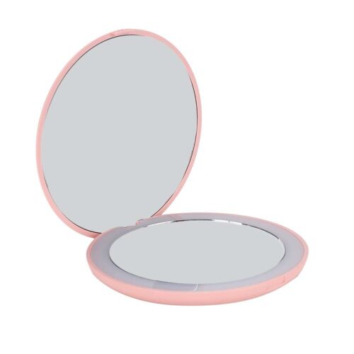 10X Magnification Folding Adjust Cosmetic Mirror Round LED Makeup Mirror - Picture 1 of 11