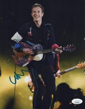 CHRIS MARTIN Hand Signed COLDPLAY 8x10 Photo Authentic Autograph JSA COA Cert