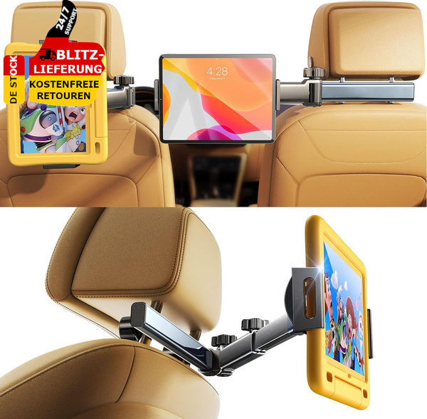 Tablet Halterung Auto Tablethalterungen Kfz Universal Tablet KopfstüTzenhalter-image
