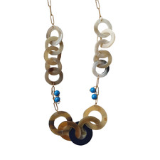 Jasmino Handmade Ethnic Bohemian Chain Necklace Made By Natural Buffalo Horn