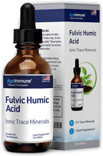 Fulvic Humic Acid Ionic Trace Minerals with Electrolytes Liquid Supplement, 2 Oz