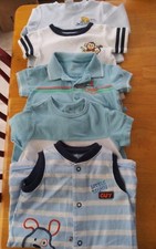 Boys 5 Piece Bundle Size 3-6 Months Shirt/ One Piece Outifts
