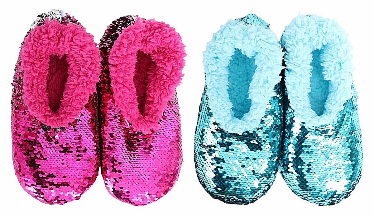 Kids sequin store slippers