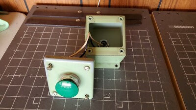 Industrial Control Panel Enclosure with Green Pushbutton