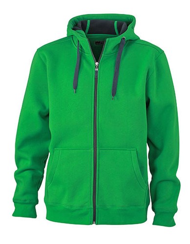 James & Nicholson Men´s Doubleface Kapuzen Jacke - Herren Sweat Jacket JN355 - Bild 10 von 15