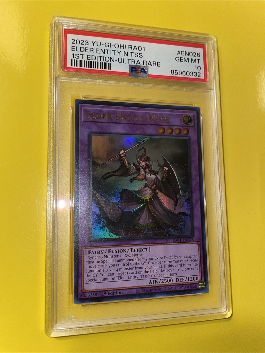 YuGiOh ELDER ENTITY N'TSS #RA01-EN026🔥PSA 10 GEM🔥1st EDITION