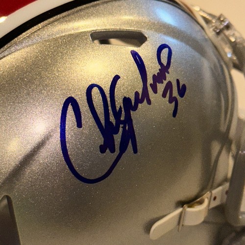CHRIS SPIELMAN Signed OSU BUCKEYES Mini-helmet Beckett (BAS) - Picture 3 of 5