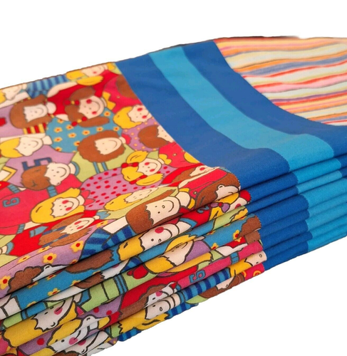 VTG 60s Children Cotton Curtains 6 Panels Pieced Design by Church Ladies Nursery - Picture 6 of 20