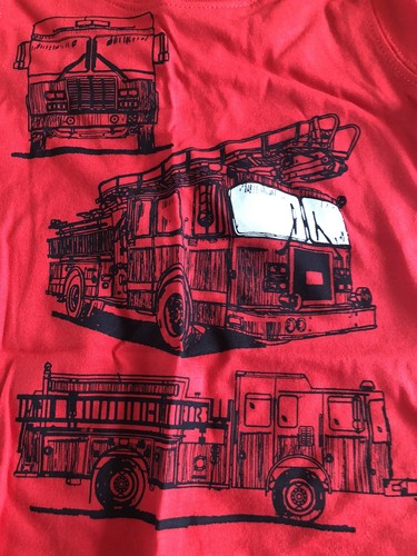 Carter’s 12m Firetruck Baby Jungen rot Shirt Top Tee Tshirt 100% Baumwolle - Bild 2 von 6