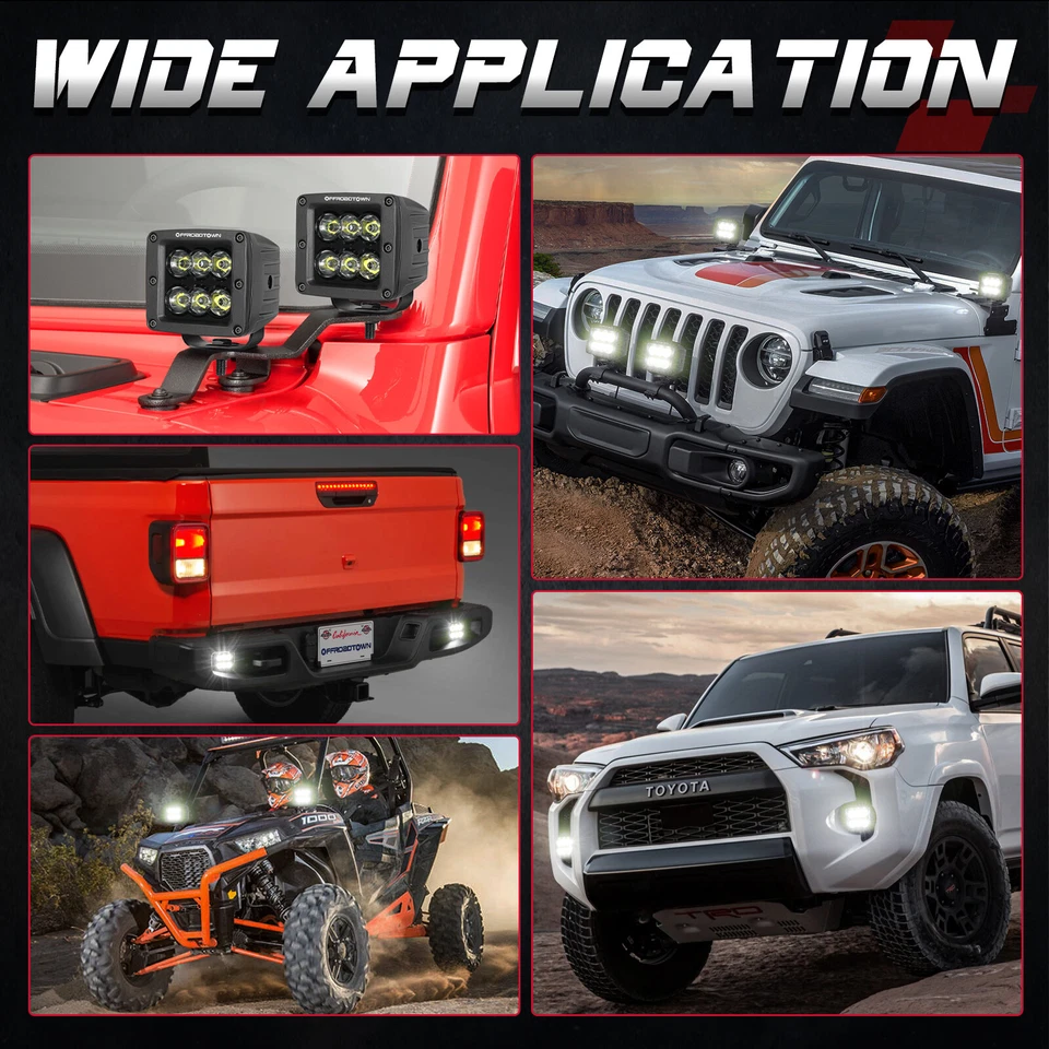 Para Ford Ranger 17-24 3”/5” 120W CREE LED Luz de zanja Antiniebla Conducción Pod Cubo/Flush Foto 4 de 4