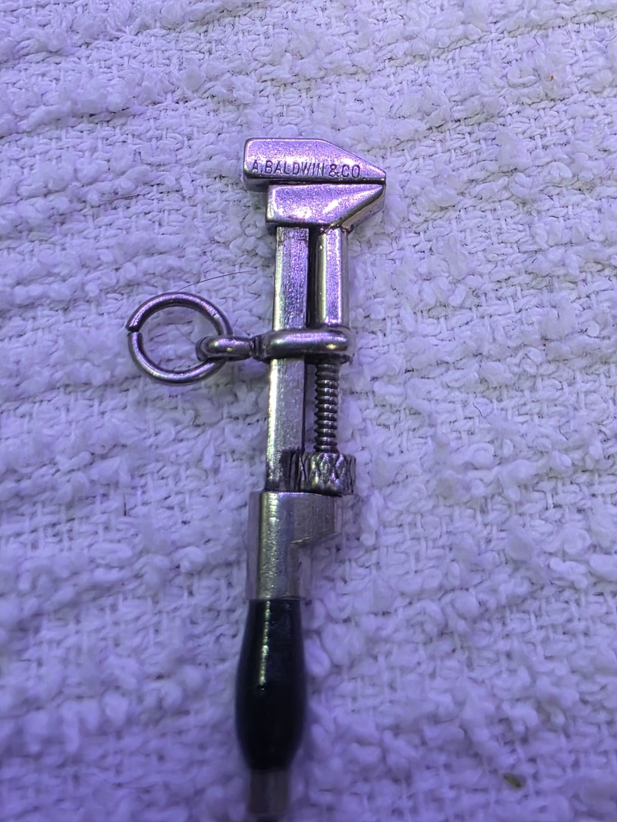 Antique Miniature Working Monkey Pipe Wrench char… - image 1