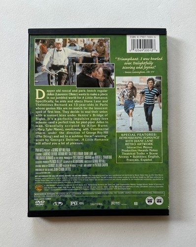 A LITTLE ROMANCE (1979) Lawrence Olivier/Diane Lane | 2003 Snap Case DVD - VG+ - Foto 2 di 3