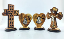   Handmade Olive Wood Cross Bethlehem Christian Home Blessing Religious Gift