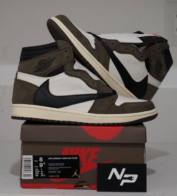 Size 8 - Jordan 1 Retro OG x Travis Scott High Mocha for sale