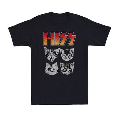 Hiss Cat Funny Music Parody Cat Lover Graphic T-Shirt