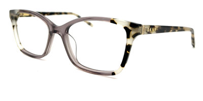 DKNY DK5034 101 IVORY TORTOISE CAT EYE EYEGLASSES FRAMES 53-17-135 DKNY Eyeglasses Frame DK5034 101 Ivory Tortoise Khaki Cat  main image 2