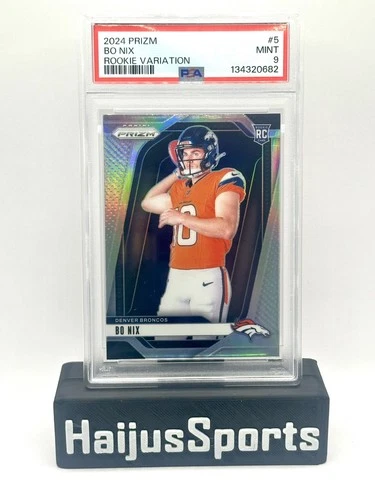 2024 PANINI PRIZM #5 ROOKIE VARIATION SILVER PRIZM BO NIX (RC) PSA 9🔥