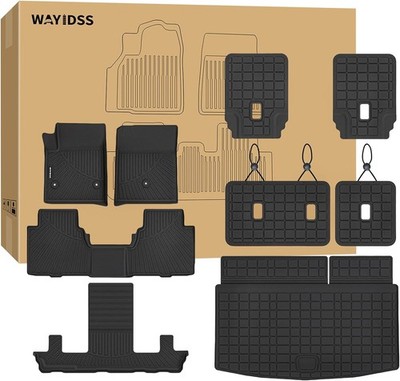 Floor Mats for 2025 Cadillac Escalade IQ 7 Seats&Cargo Mat with Backrest