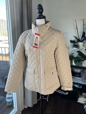 Womens Tommy Hilfiger Midlightweight Qualited Jacket/ Size Of M/Beige/28height
