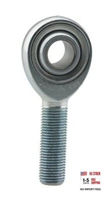 FK Bearings Rod End, Spherical, 5/8 in Bore, 5/8-18 in Right Hand Male Thread,