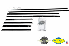 1965 1966 Ford Galaxie Convertible Door Window Felt Fuzzies Rubber Seal 8 Pc Kit