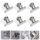6 Pcs Metallklammern Mit Saugnapf Saugnapf-Klemmhalter Clip Saugnapfclips