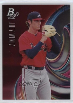 2018 Bowman Platinum Top Prospects Red 6/10 Joey Wentz #TOP-20 c2a