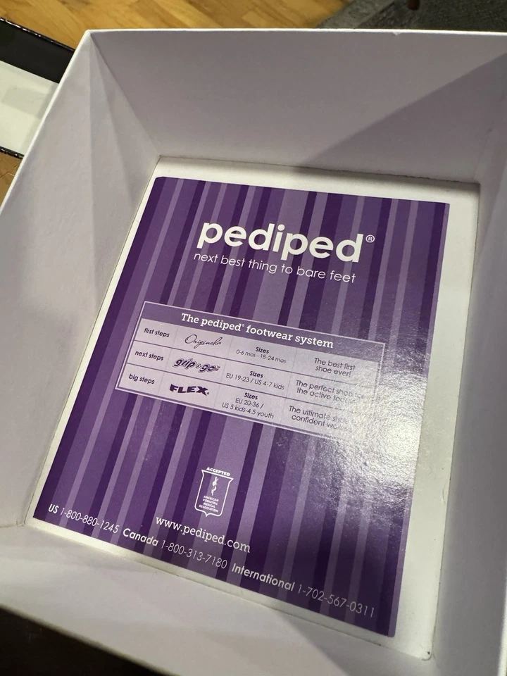 PEDIPED Dani Bebé Niñas 0-6M Lavanda Zapatos Atléticos NUEVO Foto 3 de 4