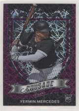 2021 Panini Chronicles Crusade Purple Velocity Prizm Yermin Mercedes #16 2l4