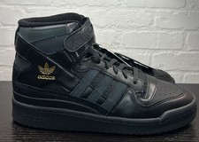 Size 10 - Adidas Forum 84 High   Black Gold  