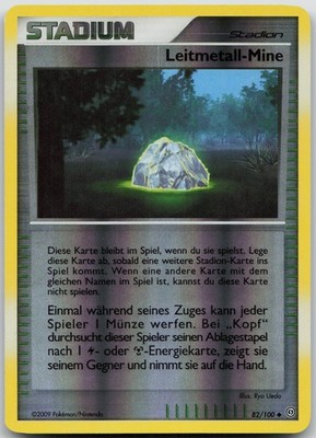 Leitmetall-Mine 82/100 Reverse Holo - Sturmtief - DE - EXC - Pokemon TCG Karte