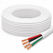 22/4 UL Certified Security Burglar Alarm Wire Cable, 500ft Bare Copper, CL2/CL3