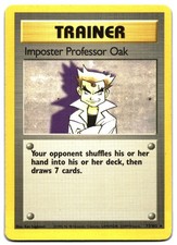 Imposter Professor Oak 73/102 Rare Base Set Unlimited Pokemon