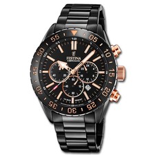 Festina Herrenuhr Keramik F20577/1 Armbanduhr Edelstahl blau UF20577/1